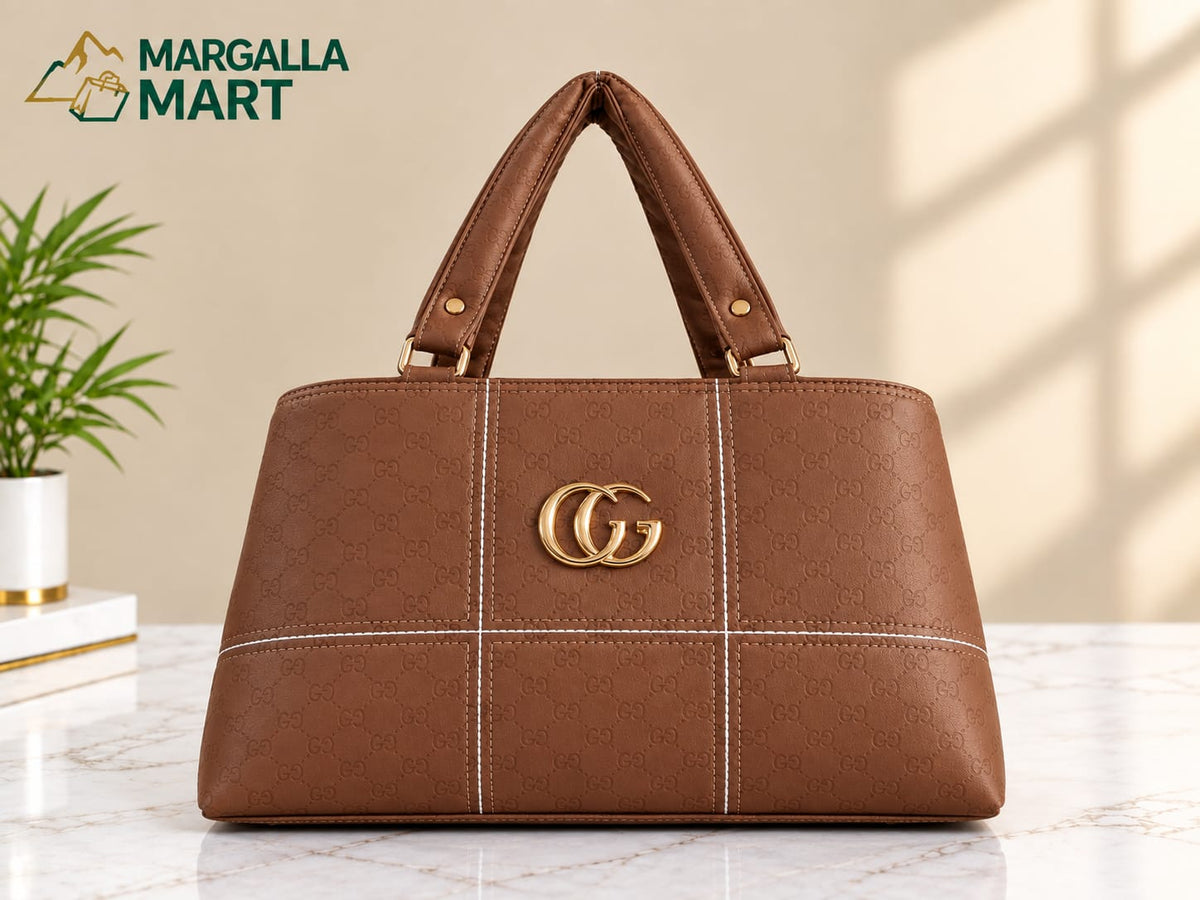 Elegant Brown Women’s Handbag – Stylish Large Tote Shoulder Bag