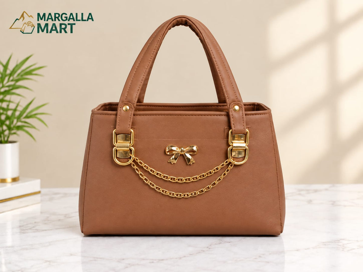 Elegant Women’s Handbag – Premium Chain Detail Shoulder & Tote Bag